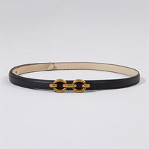 French Connection Womens Double Link Belt Black