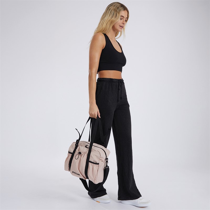 French Connection Womens Nylon Sports Bag Nude