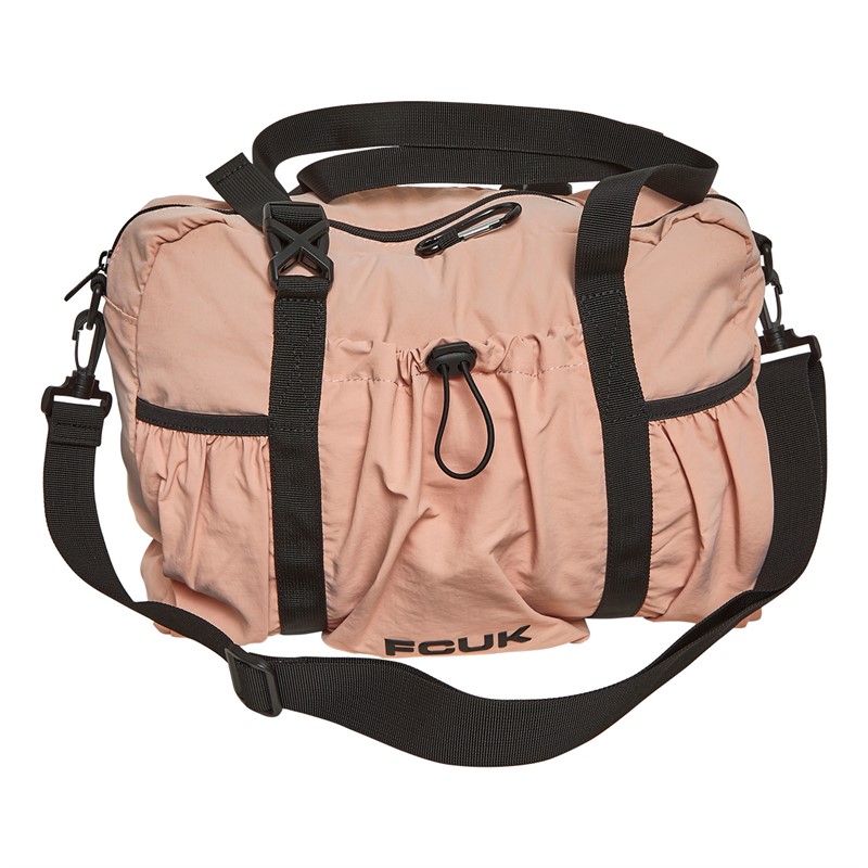 French Connection Womens Nylon Sports Bag Nude