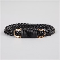 French Connection Womens Plait Belt Black