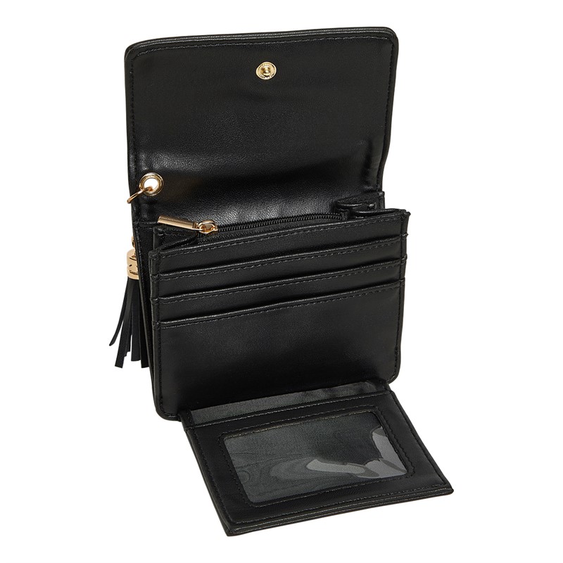 French Connection Womens Tassle Wallet Black