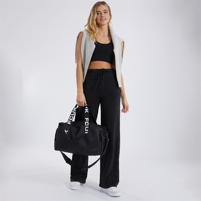 French Connection Womens FCUK Sports Bag Black