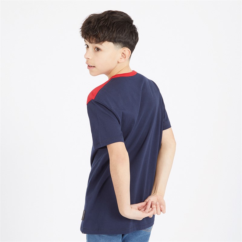 French Connection Boys Selecto Three Pack T-Shirts Light Grey Mel/Black/Tricolore