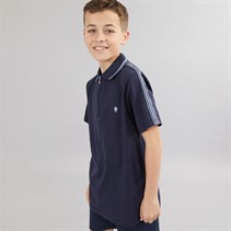French Connection Boys Overarm Polo Marine/Sky