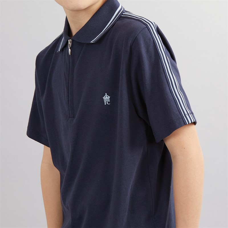 French Connection Boys Overarm Polo Marine/Sky