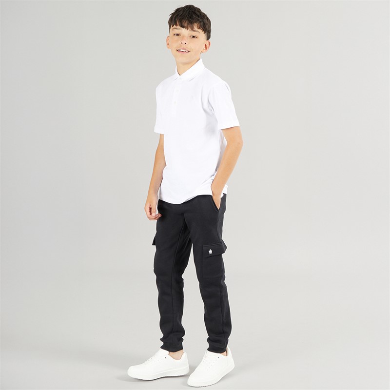 French Connection Boys Joggers Black/White
