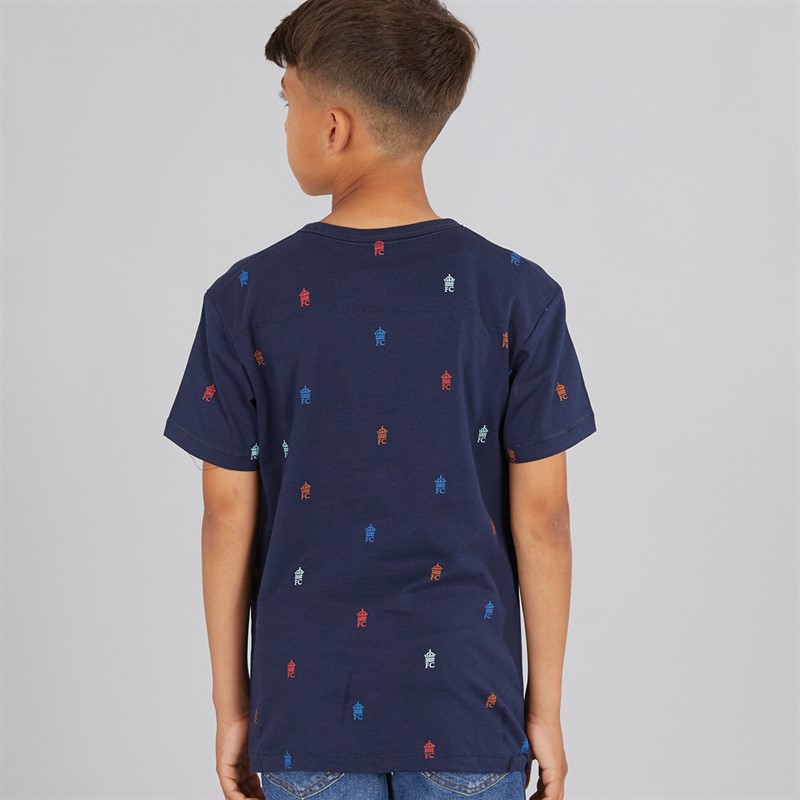 French Connection Boys Parklife T-Shirt Marine
