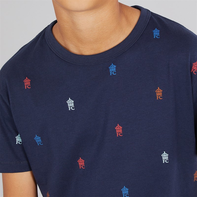 French Connection Boys Parklife T-Shirt Marine