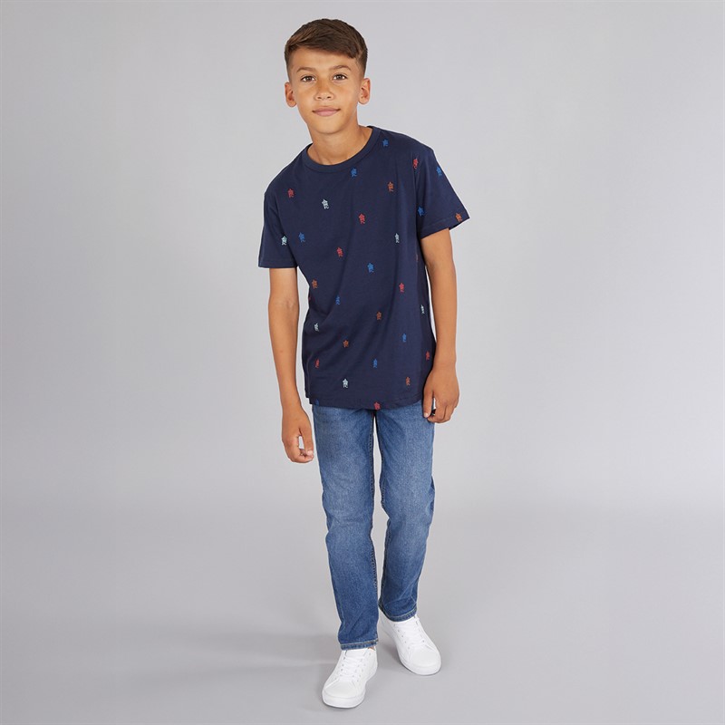 French Connection Boys Parklife T-Shirt Marine