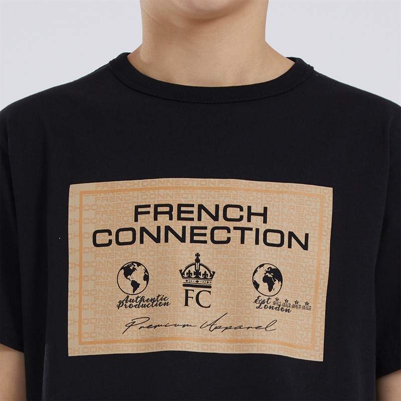French Connection Boys Premium T-Shirt Black