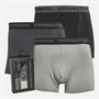 French Connection Heren Drie Pack Modal Luxe Supersoft Trunks FC32 Zwart/Antraciet Melange/Lichtgrijs Melange