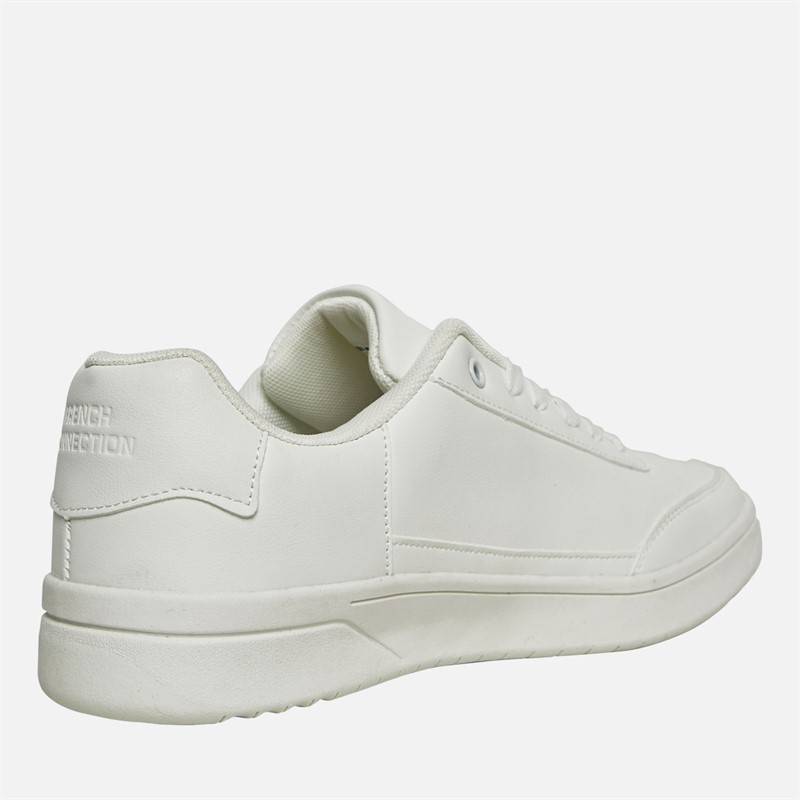 French Connection Mens Knight 2 Trainers White Mono