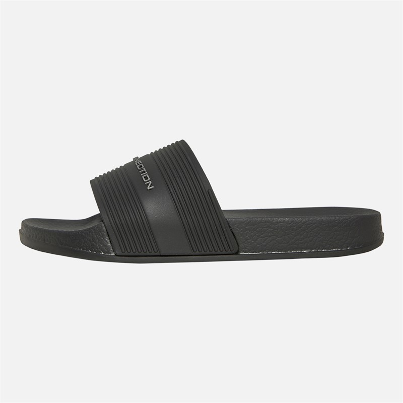 French Connection Boys Strap Sliders Black