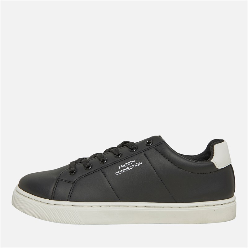 French Connection Drenge Contrast Heel Tennis Sneakers Sort