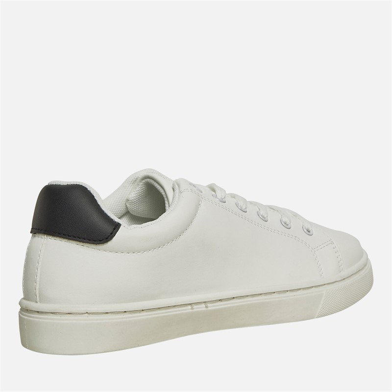 French Connection Drenge Contrast Heel Tennis Sneakers Hvid
