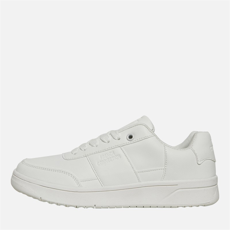 French Connection Junior Boys Knight 2 Trainers White Mono - Size 13K