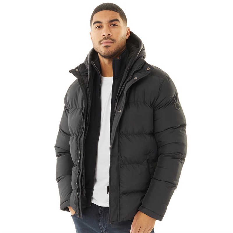 Fluid mens parka jacket navy online