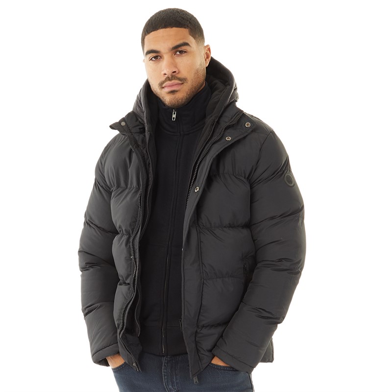 French connection mens row parka black hotsell