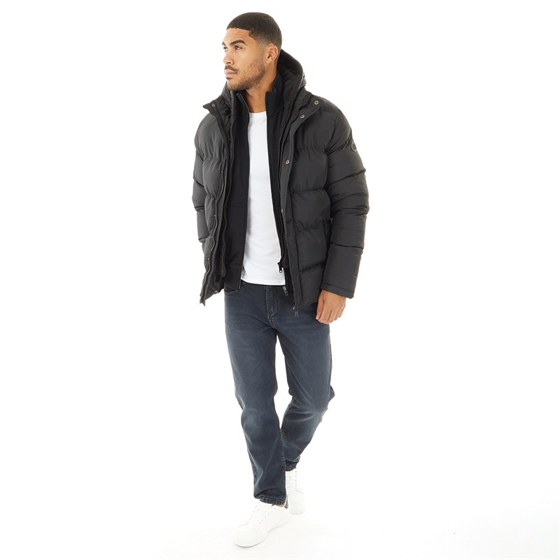 Buy French Connection Mens Row Fleece Jacket Black Black