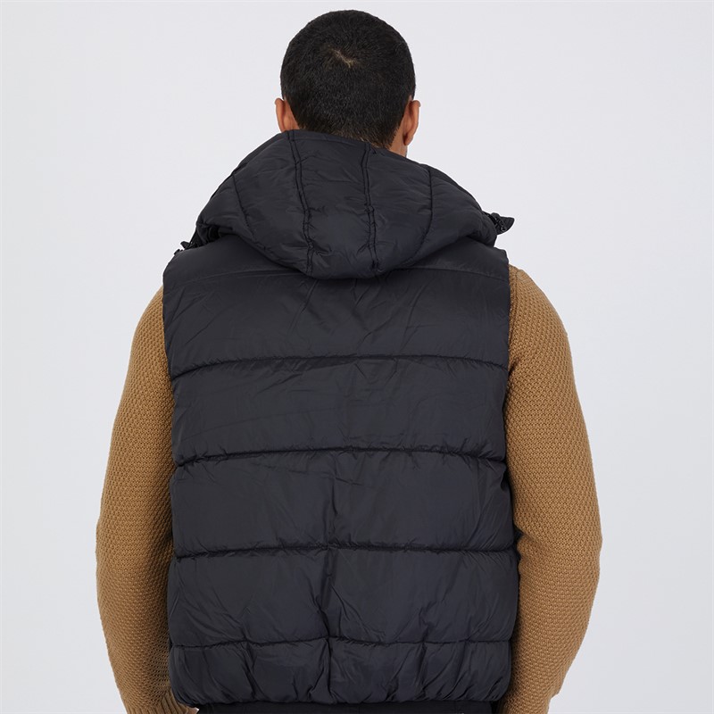 Buy French Connection Mens Hooded Gilet Black