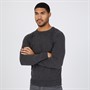 French Connection Mens Cash Crew Neck Jumper Charcoal Mel