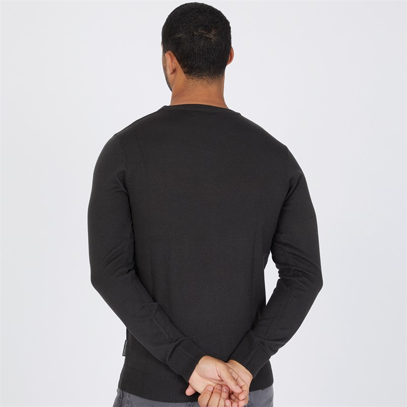 French Connection Mens Cash Crew Neck Jumper Dark Green