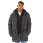 French Connection Mens Parka Row Jacket Charcoal
