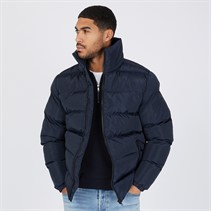 French Connection Mens Row Mid Funnel Jacket Marine