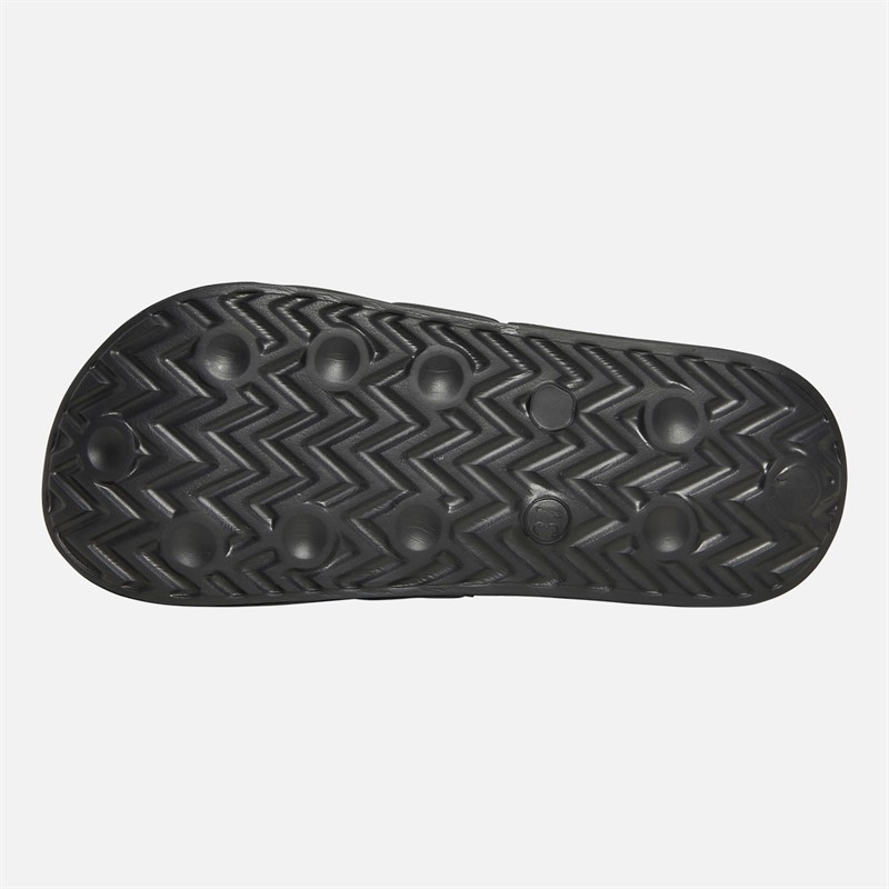 French Connection Womens Quilted Sliders Black