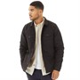 French Connection Mens Wadded Worker Overshirt Black