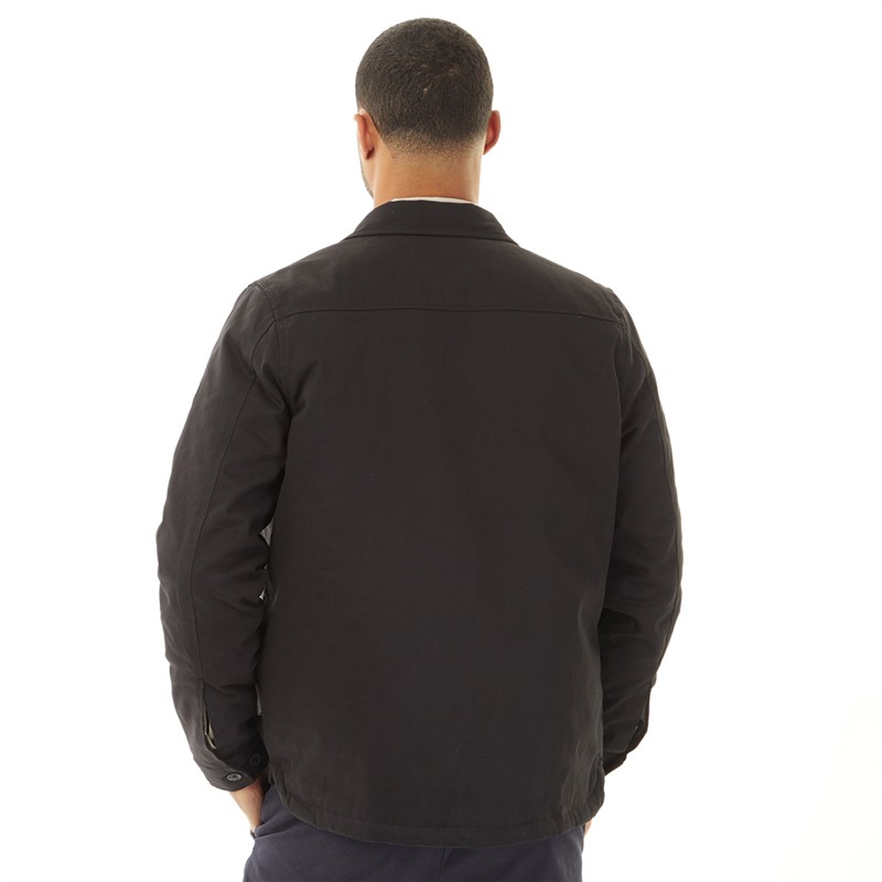 French Connection Mens Wadded Worker Overshirt Black