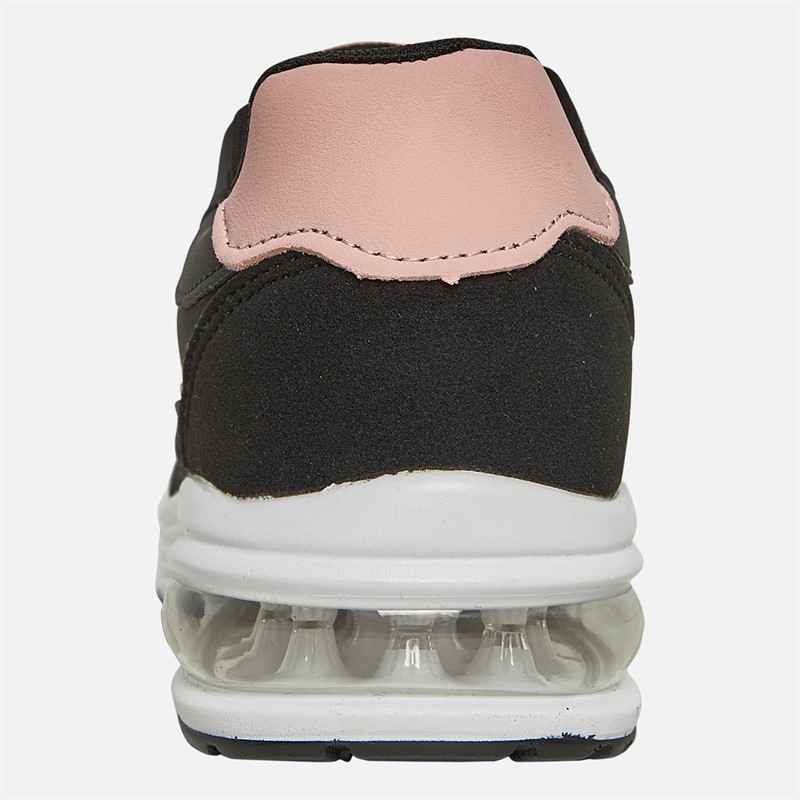 French Connection Womens Bubble Trainers Black/Pink