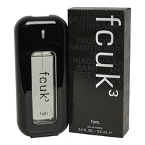 French Connection Mens FCUK 3 Him 100ml EDT Spray Multi