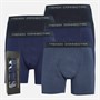 French Connection Herren Fünferpack FC Lange Boxershorts FC80 Marine / Französisch Blau / Mittelblau Melange / Marine / Französisch Blau