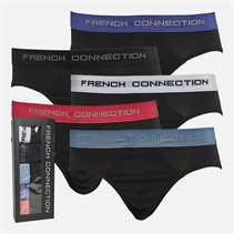 French Connection lot de 5 slips Homme FC FC4 Noir