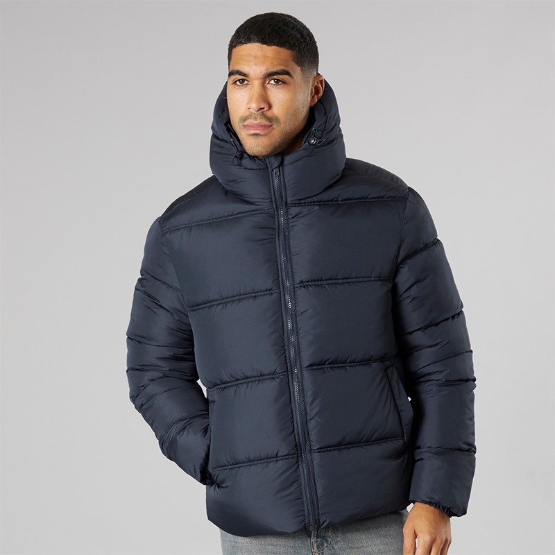 French Connection Mens Row Mid Jacket Marine