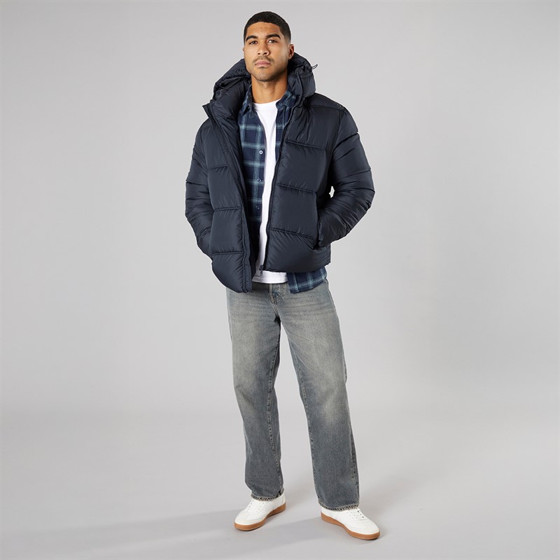 French Connection Mens Row Mid Jacket Marine