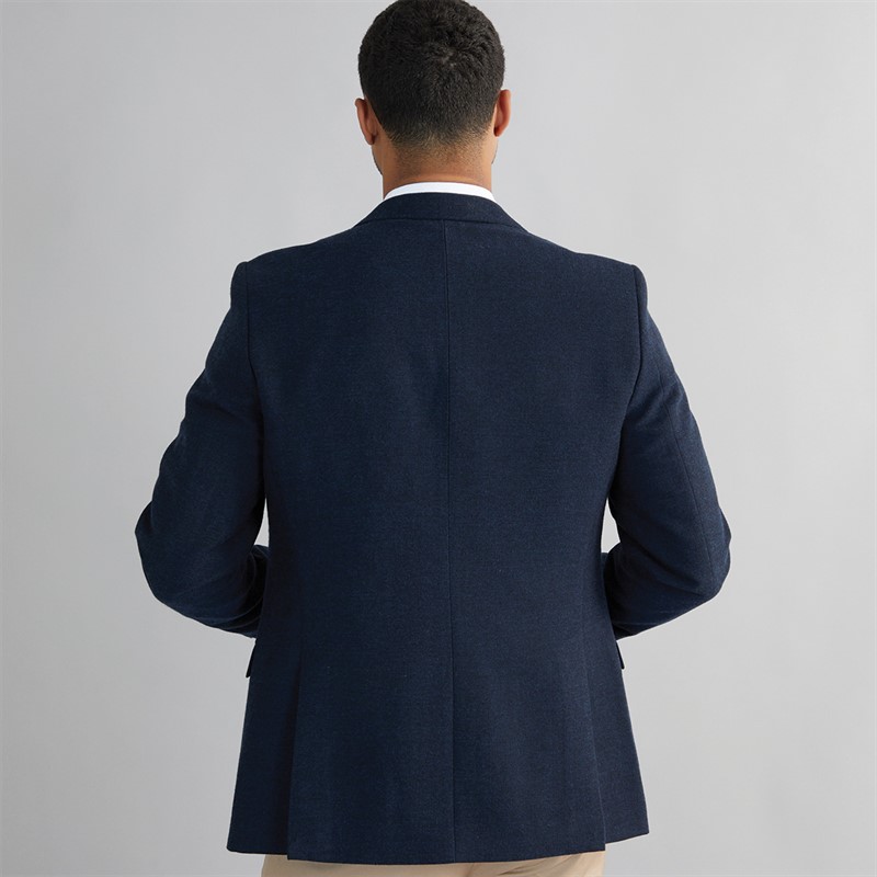 French Connection Mens Herringbone Blazer Marine