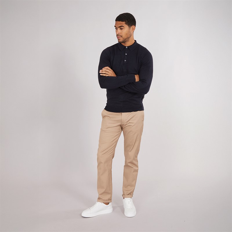 French Connection Polo Manches Longues Homme Marine