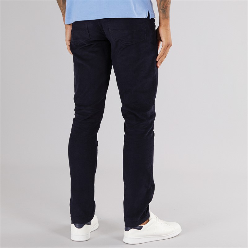 French Connection Mens Five Pocket Cord Chinos Marine