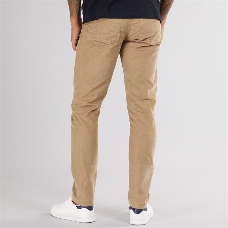 French Connection Mens Five Pocket Cord Chinos Dark Stone