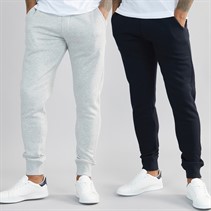French Connection Mens Two Pack Joggers Multi 3 Marine/Light Grey Marl