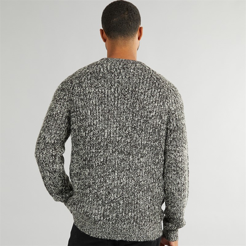 French Connection Mens Space Triple Twist Jumper Black/Barley