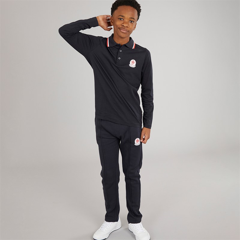 French Connection Boys Dalps Polo Shirt and Jogger Set MARINE