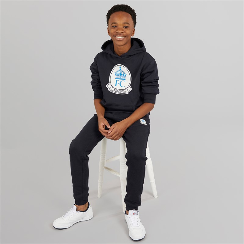 French Connection Boys Dalps Hoodie And Joggers Tracksuit Marine
