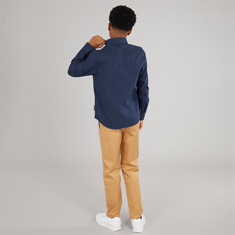 French Connection Boys Oxford Shirt And Chinos Co-Ord Set Marine/Mid Blue