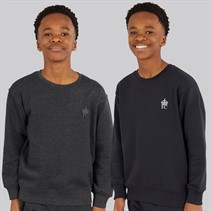 French Connection Boys Admiral Two Pack Sweatshirts Marine/Charcoal