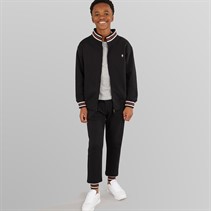 French Connection Boys Lane Zip Sweatshirt And Joggers Tracksuit Black