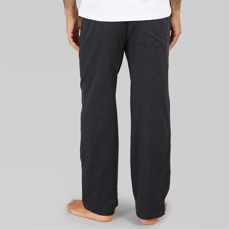 French Connection Mens FC Plain Flannel Pants Charcoal Melange Solid Charcoal Melange  Solid