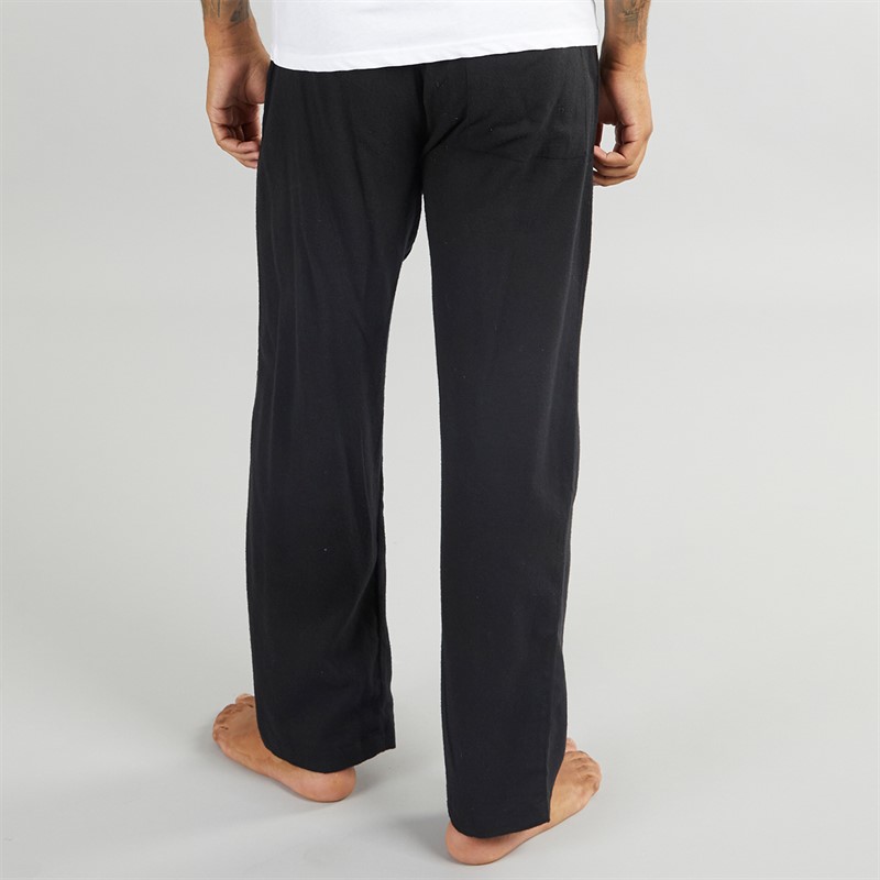 French Connection Mens FCUK Plain Flannel Pants Black